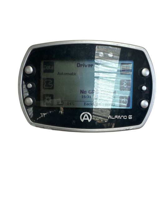 Alfano 6 GPS Lap timer inc Patch, rpm, charge and temp sensor